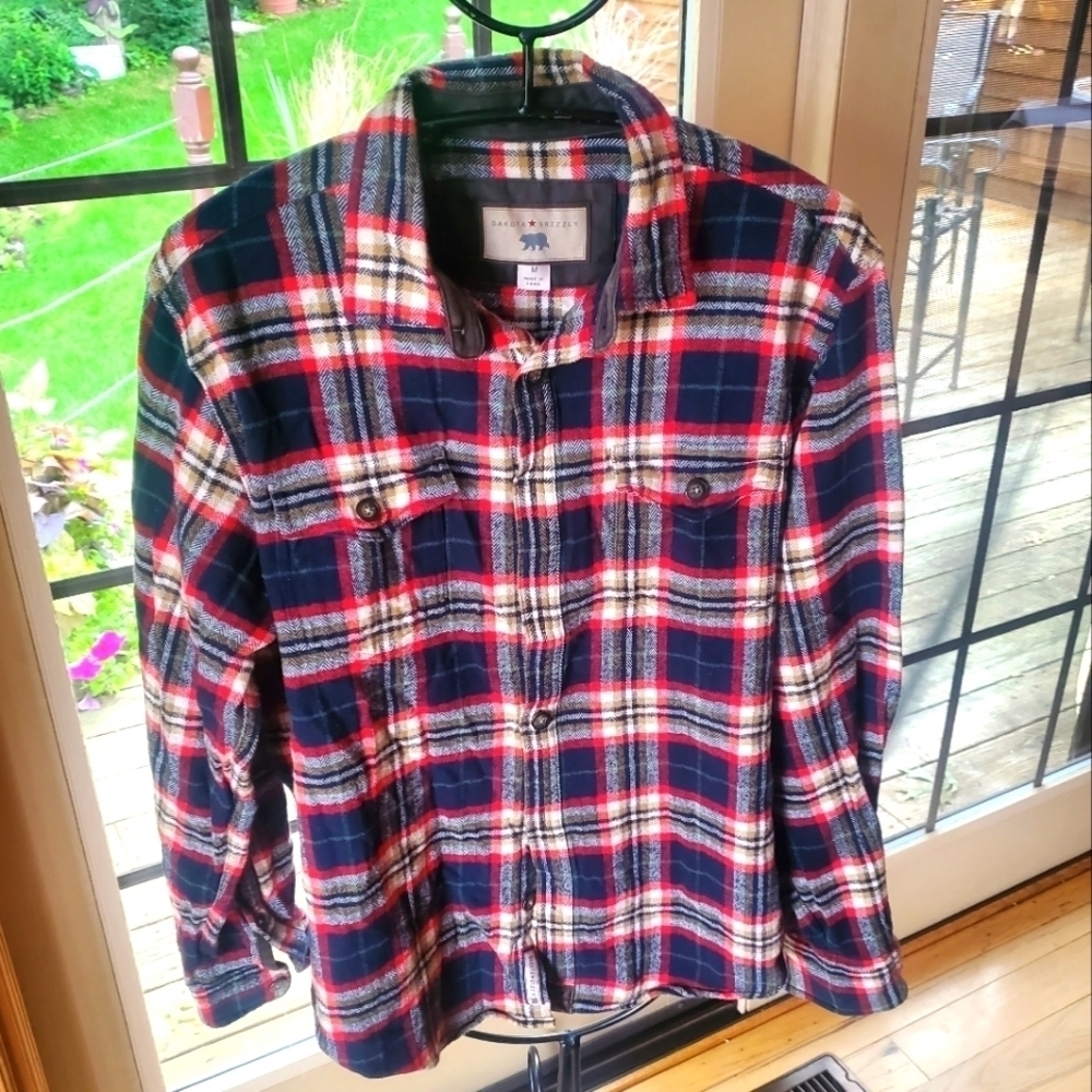 Dakota Grizzly‎ Flannel Long Sleeve Button Down Sz. L Shirt